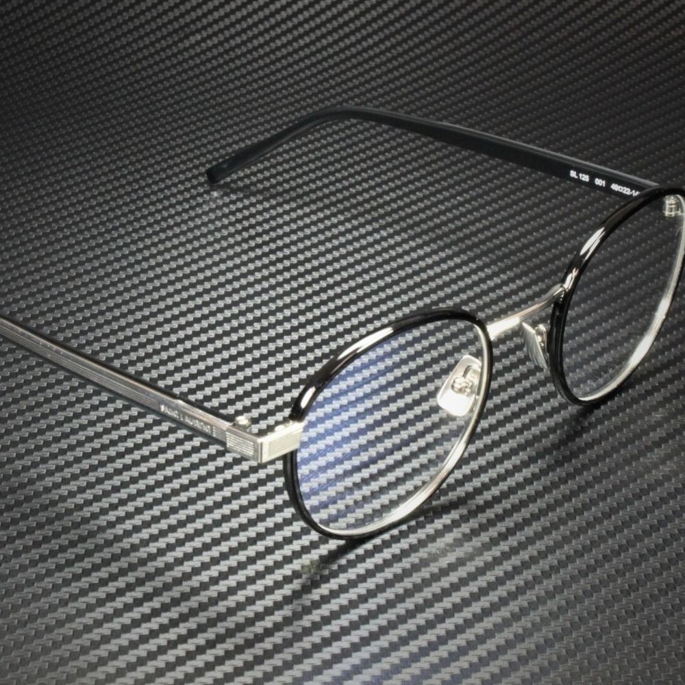Saint Laurent Unisex Shiny Black Eyrglasses! - Picture 3 of 4